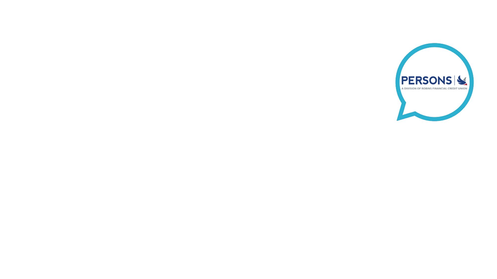 Chat bubble with persons logo