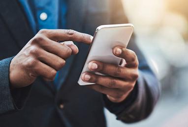 person holding a cell phone